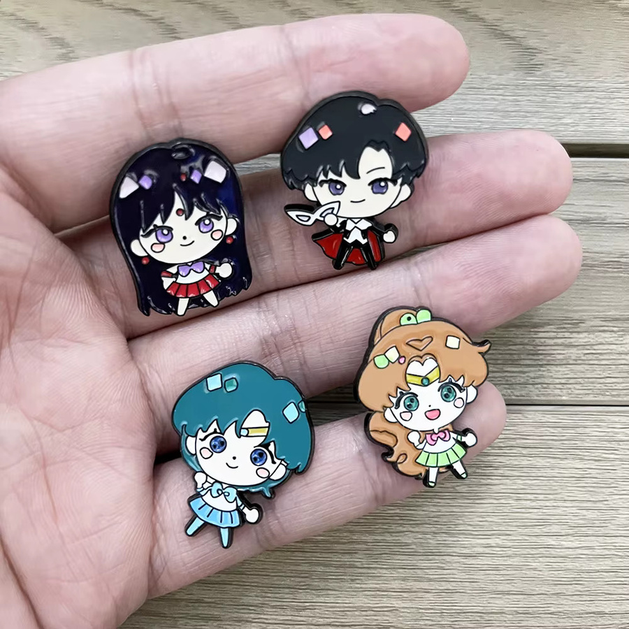 Bandai Broschen-Set Sailor Moon, Emaille, Bunt, Damen - Bild 3