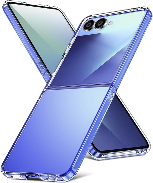 Matte Schutzhülle für Samsung Galaxy Z Flip 7 6 5 4 3, ultra dünne und stoßfeste PC-Hülle, Blau - Bild 1