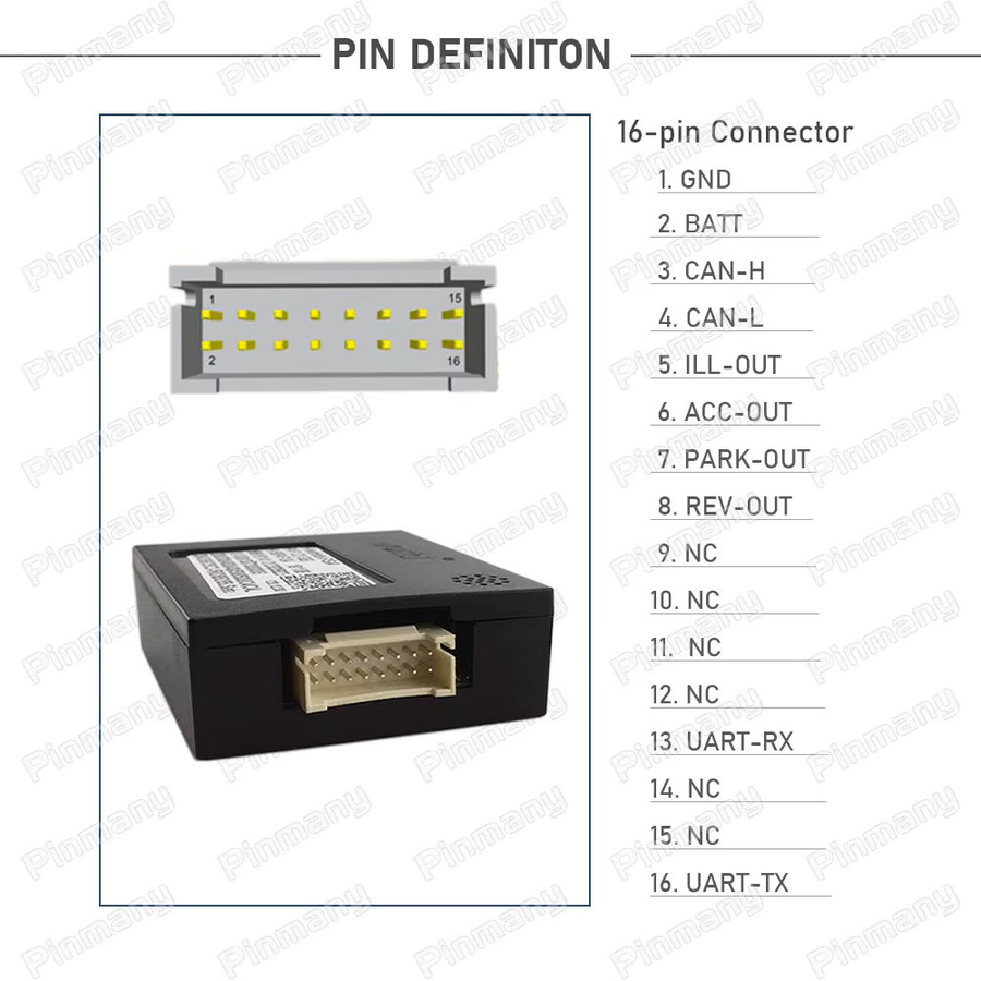 CAN-Bus-Decoder BZ11 von pinmany in Schwarz für Mercedes-Benz A B C E R S CLK ML GL Sprinter Viano Vito Metris - Bild 3