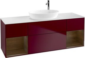 V&B Waschtischunterschrank Finion in Weiß Hochglanz, Breite: 160 cm - Bild 1