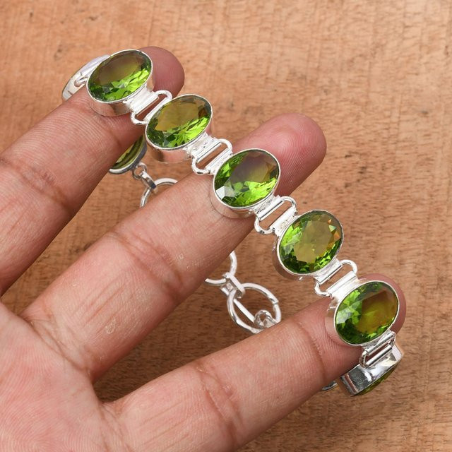 VelvetVine Jewelry Armband, 925 Silber, Peridot, Multi-Edelstein, grün, Unisex - Bild 1