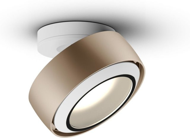 Occhio Più R alto VOLT LED-Deckenstrahler in Gold matt und Weiß matt mit Glas-Kegel und warmweißem Licht (3000K) - Bild 1