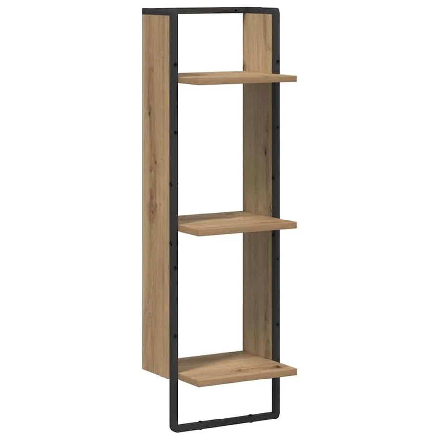vidaXL Wandregal Artisan-Eiche in Braun, modernes Regal aus Holzwerkstoff, B/T/H: 30 x 25 x 100 cm - Bild 2