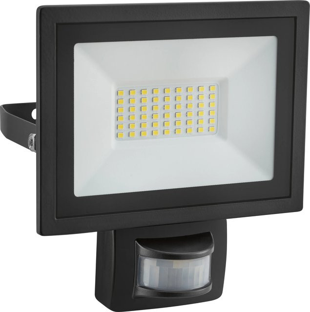 LED Außenstrahler FLS 21W mit Bewegungssensor aus Aluminium in Schwarz - Bild 1
