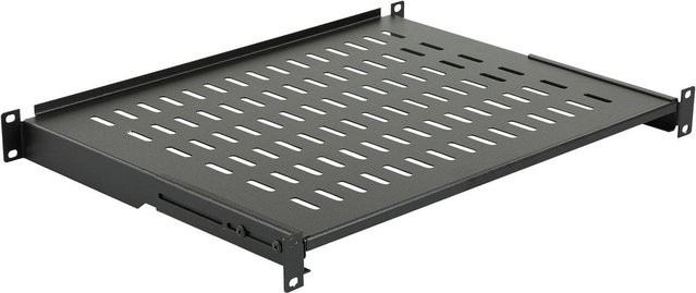 Lanview 1U Front- und Rear-Panel für 19 Zoll Rack, Schwarz, RAS400BL - Bild 1