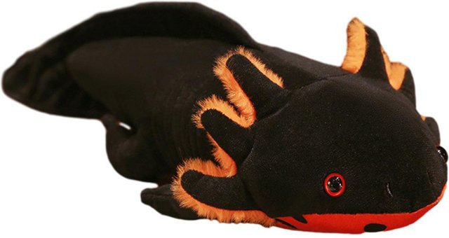 Kidsly Axolotl Tierpuppe, Plüschtier, Schwarz, 45cm - Bild 1