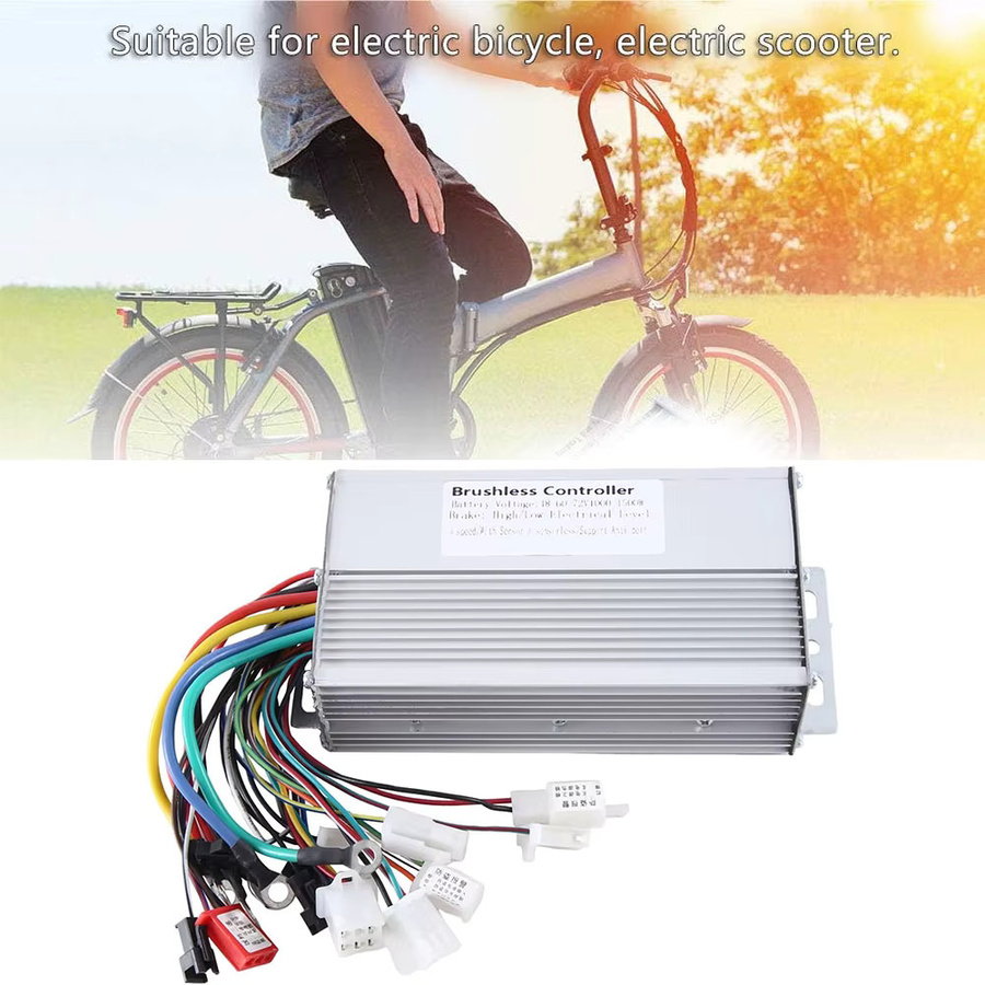 Elektrischer Dual-Mode Bürstenloser Controller für E-Bike, Roller und Skateboard, 12-Röhren, Farbe: Silber - Bild 2