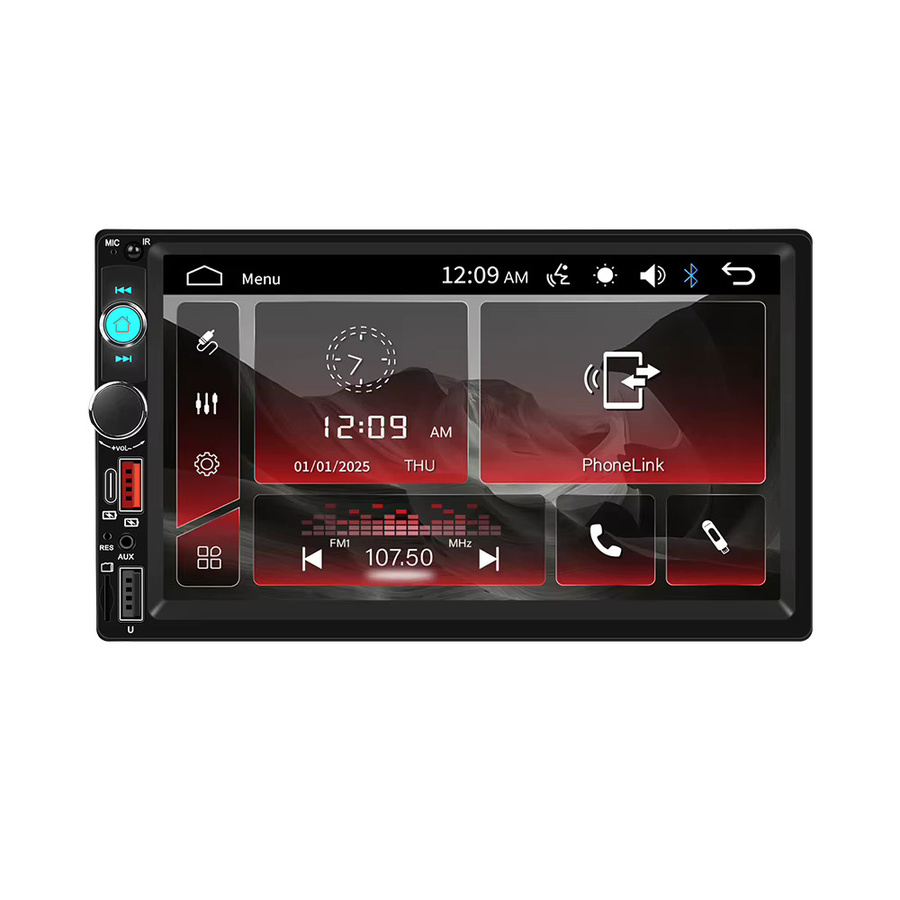 Podofo 2 DIN Autoradio mit 7 Zoll HD MP5 Touchscreen, Bluetooth, USB, FM Radio und Mirror Link in Schwarz - Bild 6