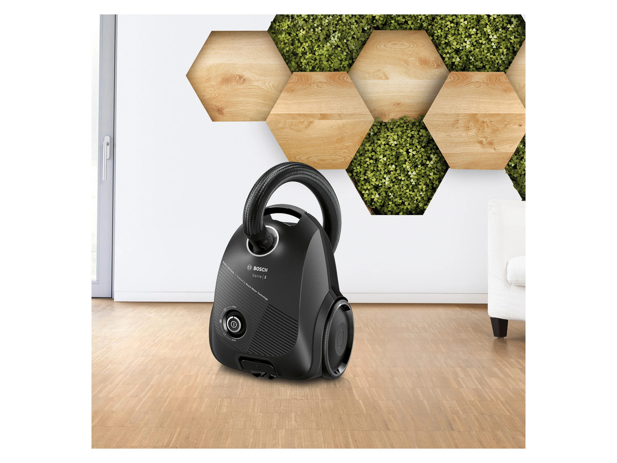 BOSCH Staubsauger mit Beutel 900W in Schwarz BGDS2BAL mit Textilschlauch - Bild 2