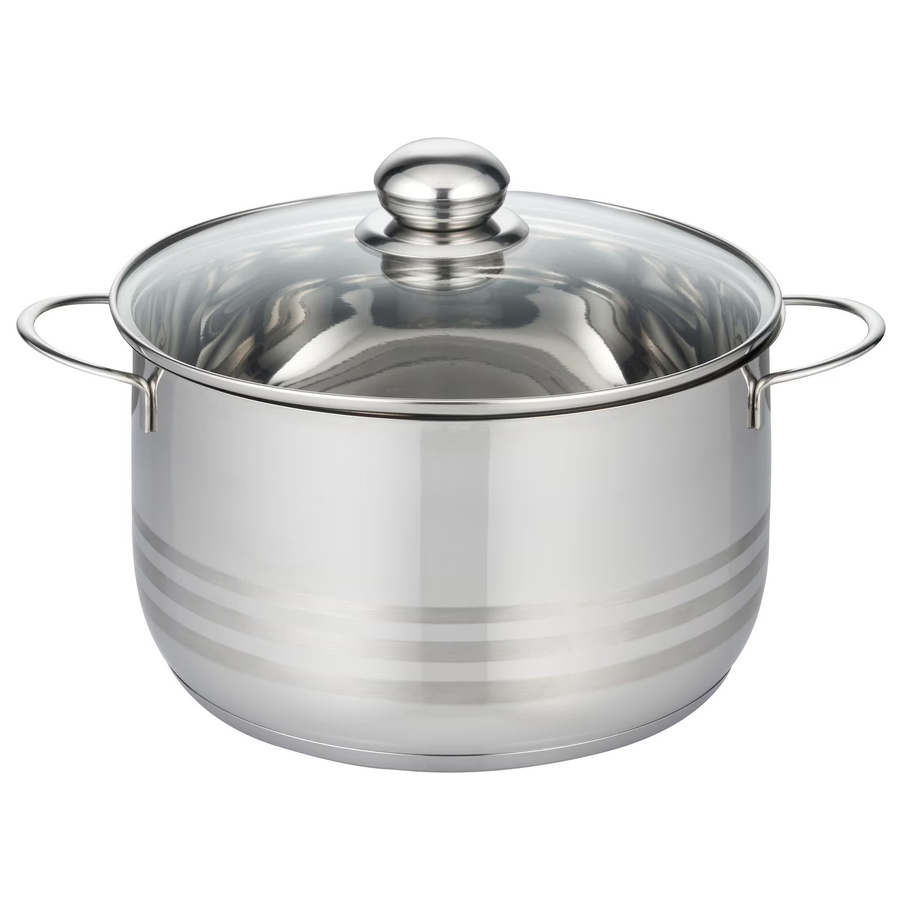 ELO Topfset Brilliant, 8-teilig, Edelstahl und Glas, Silber - Bild 1