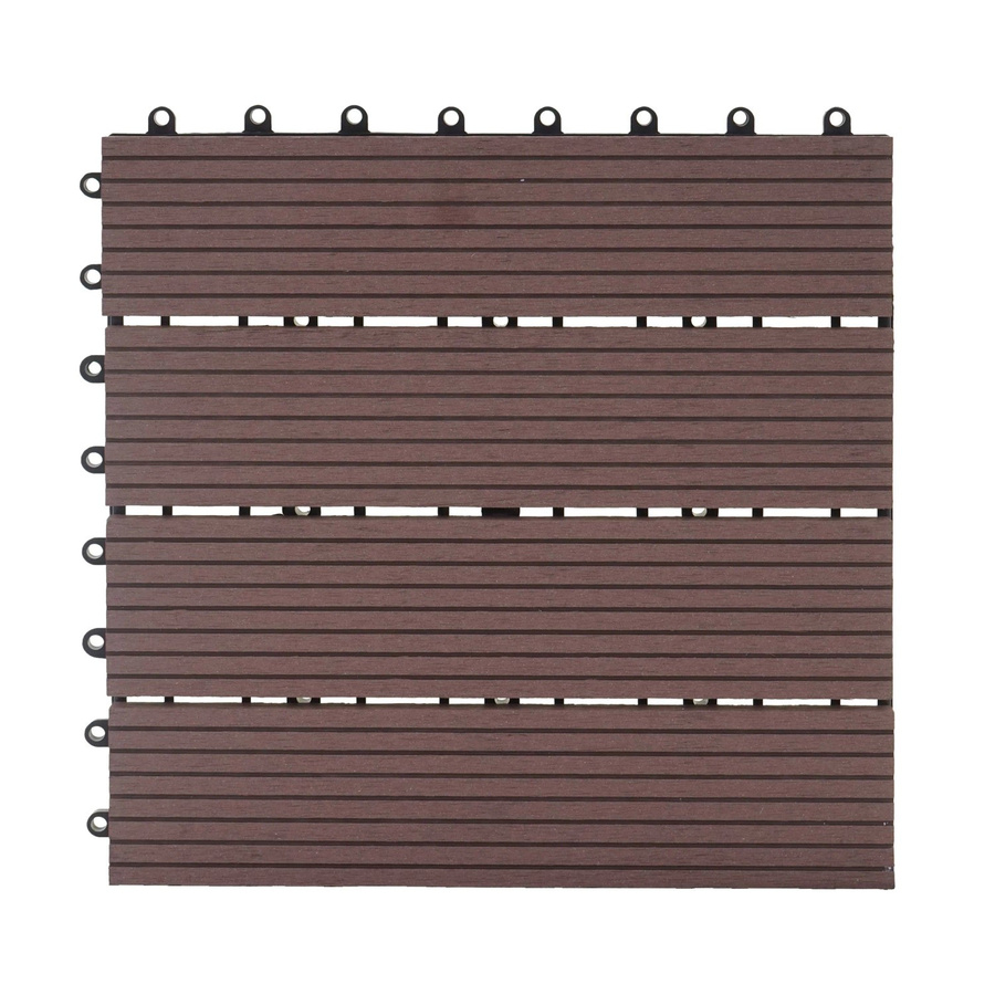 MCW WPC Bodenfliesen Sarthe Holzoptik Coffee Linear, Farbe: Braun, 11 Stück, B/T: 30 x 30 cm - Bild 2