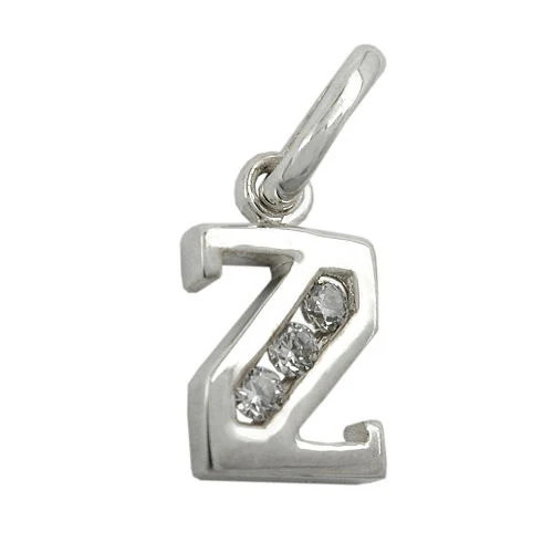 Colfem Anhänger Buchstabe Z, 925 Silber, Zirkonia, Unisex - Bild 1
