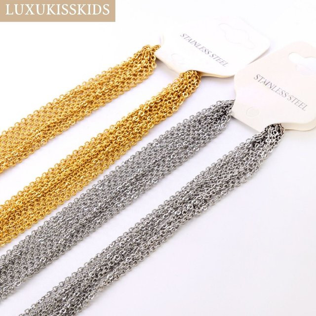 LUXUKISSKIDS Halskette Edelstahl, Golden, Damen - Bild 1