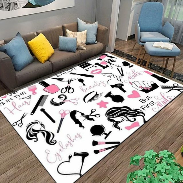 Waschbarer Rutschfester Teppich von Binchi Furniture in Multicolour für Wohnzimmer und Schlafzimmer B/B: 120 x 160 cm - Bild 1