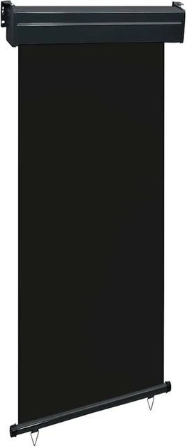 vidaXL Balkon-Seitenmarkise aus Polyester in Schwarz, B/H: 85 x 250 cm - Bild 1