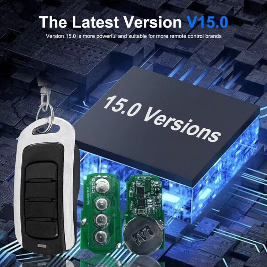 Jcm Tech Garage Fernbedienung für MUV2 MUV4 Pro2 Pro4 in Schwarz und Multicolour mit 868MHz und 433MHz Frequenz - Bild 4