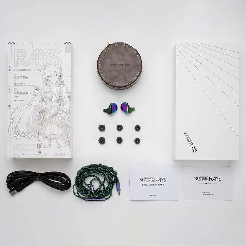 MOONDROP RAYS Gaming-Kopfhörer Gravity USB-C mit DSP Spiele-Soundkarte in Multicolour - Bild 3