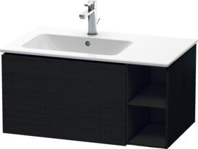 Duravit L-Cube Waschtischunterschrank Wandmontage in Weiß und Schwarz mit 1 Auszug, B/H/T: 82 x 48,1 x 40 cm - Bild 1
