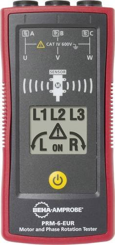 Amprobe PRM-6-EUR KIT Drehfeldmessgerät CAT IV 600V mit LCD Display in Rot - Bild 1