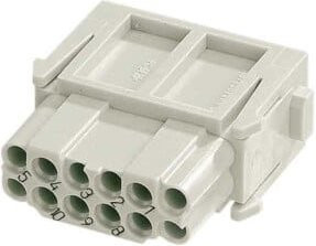 Harting Kontakteinsatz Crimp 09140123101 aus Kunststoff in Grau - Bild 1