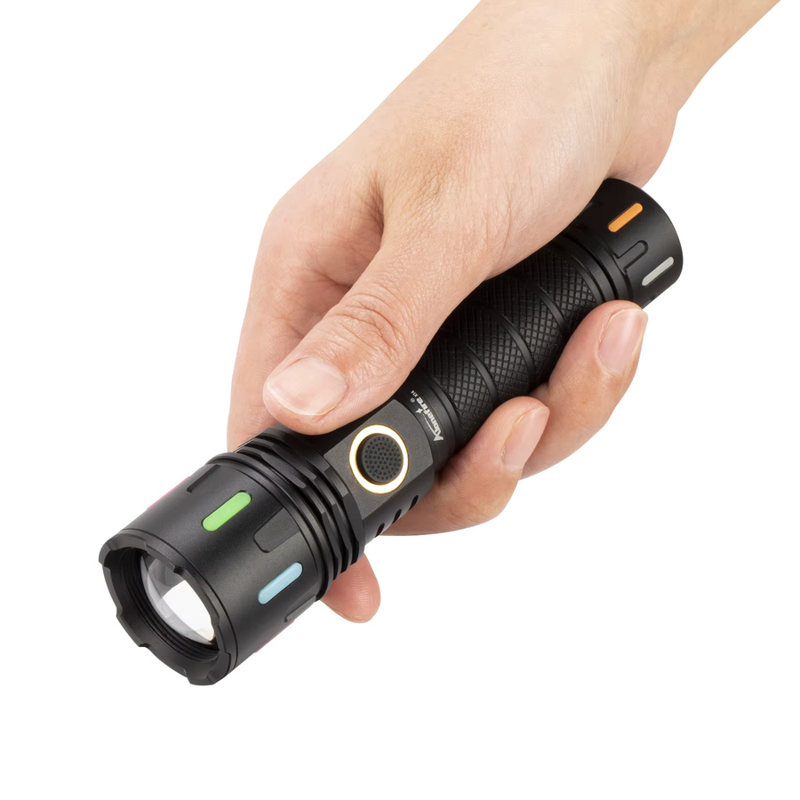 Alonefire LED UV-Taschenlampe mit Zoom 365nm Schwarzlicht, USB wiederaufladbar, Farbe: Schwarz - Bild 5
