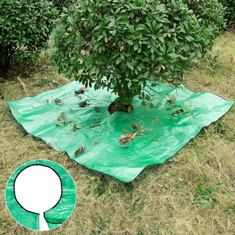 Faltbare Gartenplane für die Blattaufbewahrung im Außenbereich, Grün, B/B/H: 200 x 200 x 100 cm - Bild 3