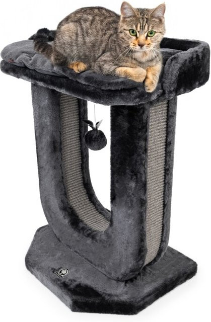 Canadian Cat Company Kratzstamm Unique in Grau mit integriertem Spielzeug - Bild 1