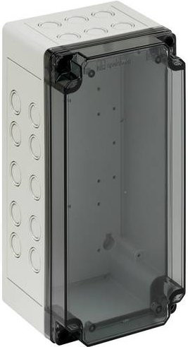 Spelsberg SVi L-t Universal-Gehäuse aus Kunststoff in Grau und Transparent, B/T/H: 15,0 x 30,0 x 13,7 cm - Bild 1