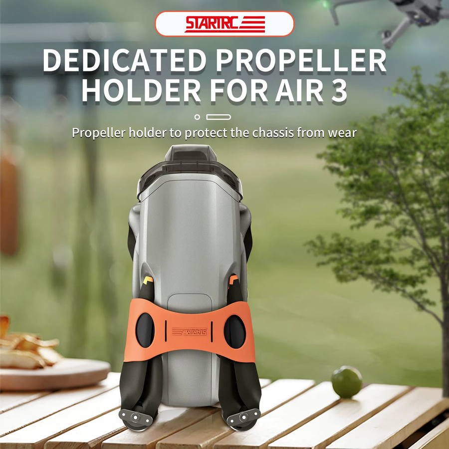 DJI AIR3S und AIR3 Propellerblattfessel in Orange, beschädigungssicheres Zubehör mit festen Kabelbindern - Bild 2