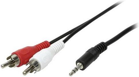 LogiLink CA1042 Audio Anschlusskabel Klinke auf Cinch in Schwarz (matt), Länge: 1,50 m - Bild 1