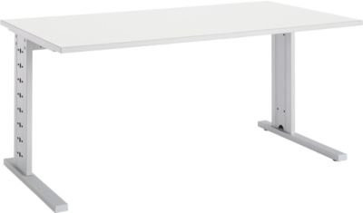 Schäfer Shop Select Schreibtisch Moxxo IQ in Weiß mit C-Fuß, B/T/H: 180 x 80 x 73,5 cm - Bild 1