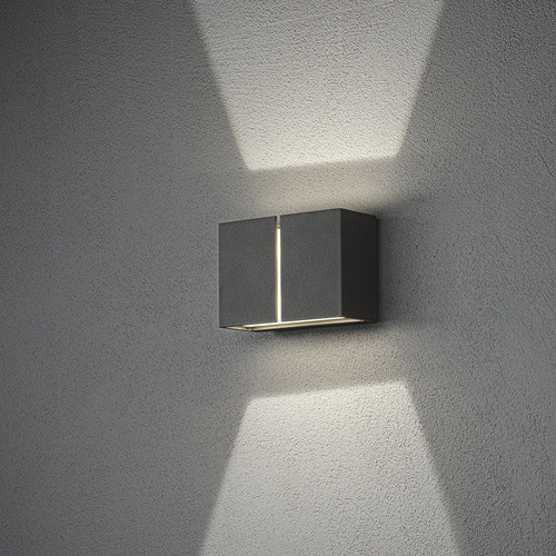 Konstsmide Außenleuchte Pavia LED Wandleuchte in Schwarz mit Leuchtmittel B/H/T: 16,5 x 11,5 x 8 cm - Bild 2