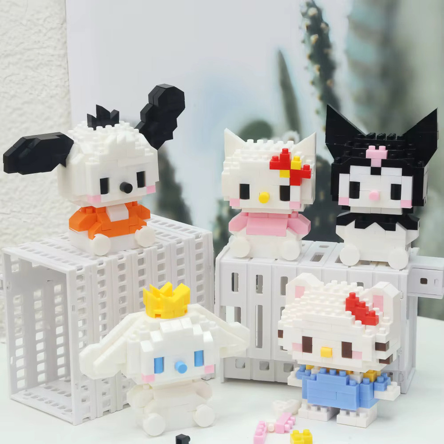 Sanrio Bausteine Kuromi Micro Hello Kitty Cinnamoroll, Bausteine-Set - Bild 1