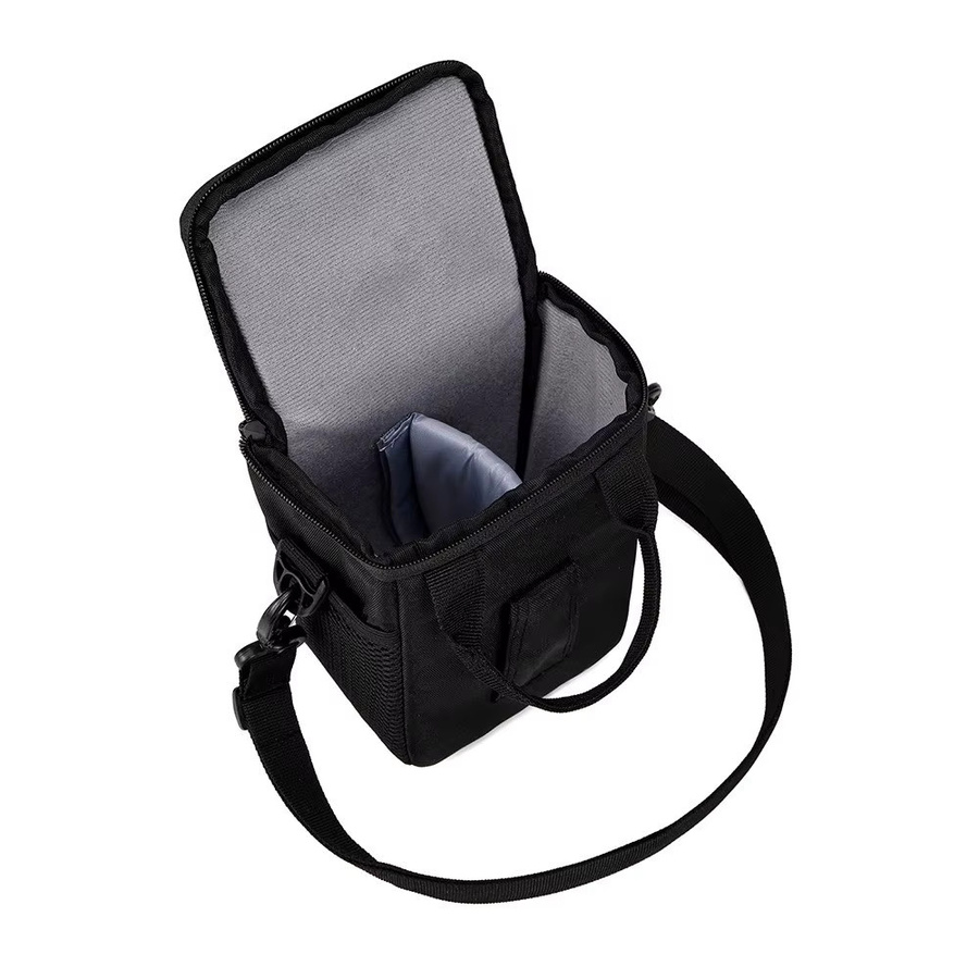 Multifunktionale Nylon-Kameratasche als leichte Umhängetasche und Objektiv-Etui für Outdoor-Reisen in Schwarz oder Grau - Bild 2