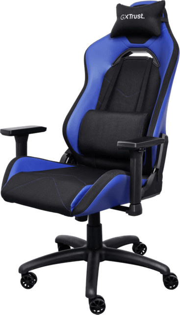 Trust GXT 714 Ruya Gaming-Stuhl Schwarz/Blau mit verstellbaren Kissen - Bild 1