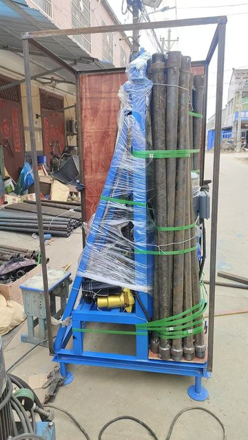 Relied Tragbare elektrische Brunnenbohrmaschine in Blau, Mini hydraulische Bohrmaschine für den Heimgebrauch mit 100 m Reichweite - Bild 1