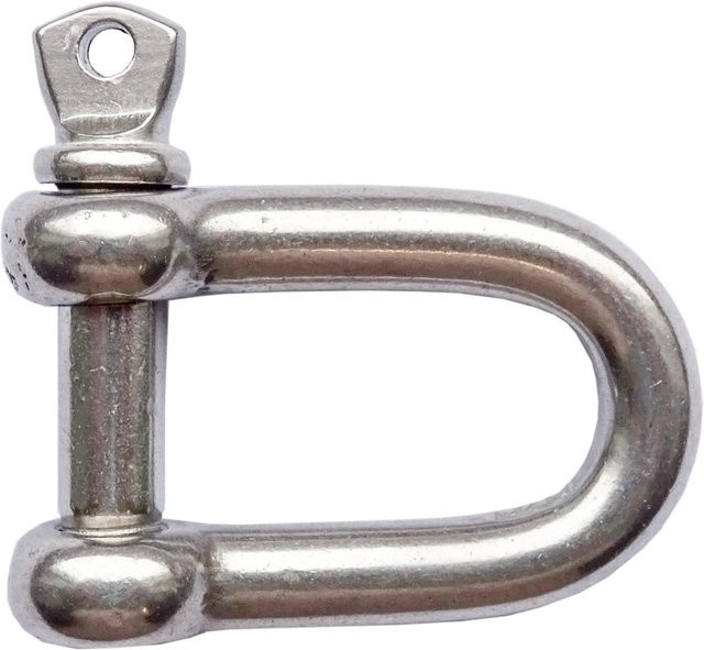 Schneider D-Schäkel für Sonnensegel aus Edelstahl in Silber, Länge: 70 cm - Bild 1