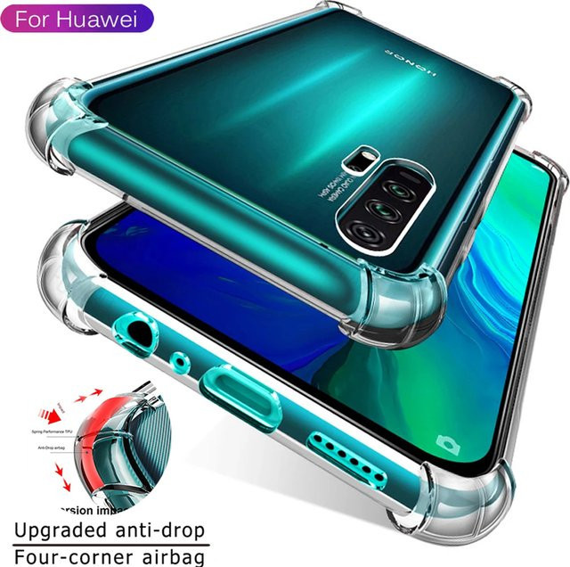 Transparente Silikon-Schutzhülle für Huawei P30 Pro, P20 Lite, P30 Lite und Mate 10/20/30 Pro, stoßfeste Handyhülle in Transparent - Bild 1