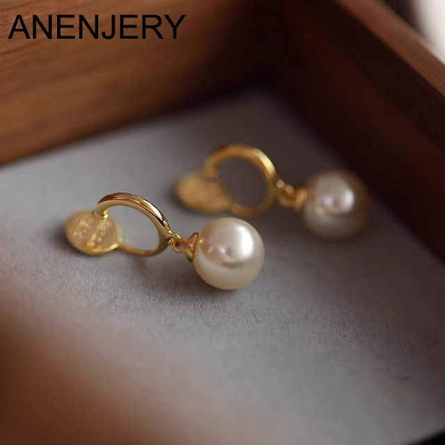 ANENJER Ohrring, Perle, Gold, Damen - Bild 1