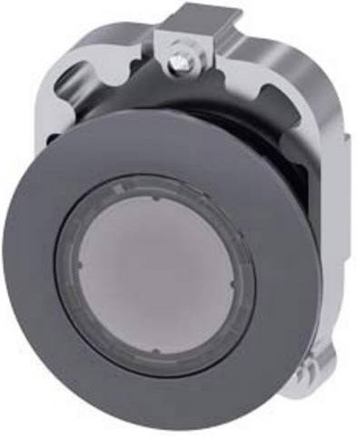 Siemens Leuchtmelder 3SU1061-0JD70-0AA0 in Grau und Transparent, Einbau Ausführung, IP66 IP67 IP69/IP69K, Durchmesser: 38 mm, Höhe: 38 mm - Bild 1