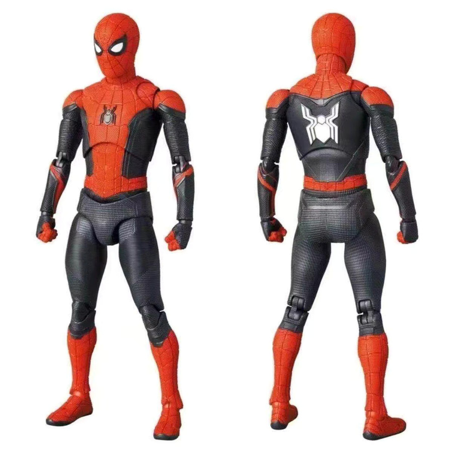 Mafex Marvel Spider-Man Far From Home Actionfigur, Rot-Schwarz, Action-Sammelfigur - Bild 6