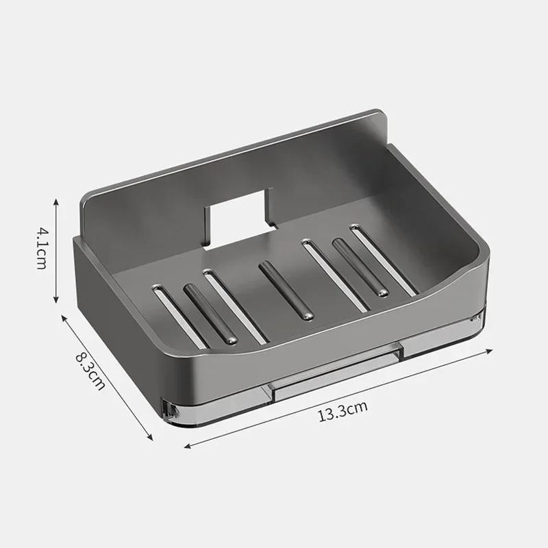 Freistehender Seifenhalter für dein Badezimmer zur Wandmontage mit doppelter Drainage als Seifen- und Schwammhalter Organizer - Bild 4