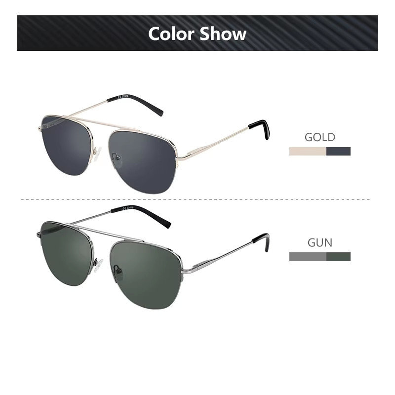 BLUEMOKY Sonnenbrille Aviator, Metall, Vollrand, Herren - Bild 3