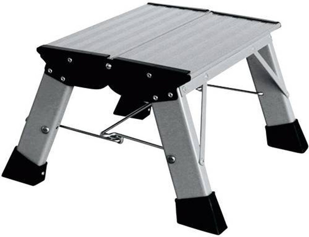 Klapptritt Krause Treppy, 1 Stufe, Silber, Aluminium - Bild 2