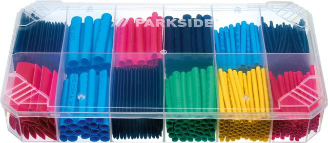 Parkside Kabelschellenset mit 450-teiligem Schrumpfschlauch in Multicolor aus Kunststoff - Bild 1