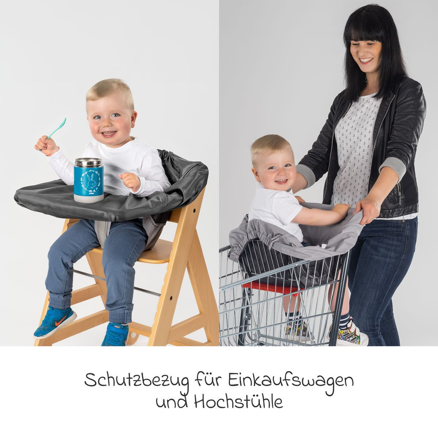 Reer HygieneCover Schutzbezug für Einkaufswagen in Grau - Bild 2