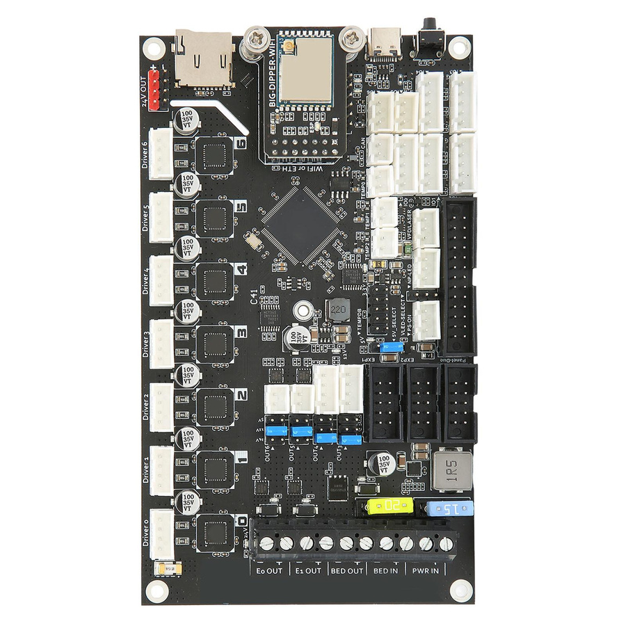 Honor Electronics Motherboard mit 800 x 480 5iDisplay-Bildschirm und USB-C für VORON 2.4 BIGDIPPER Duet3 Mini5 3D-Drucker in Schwarz - Bild 4