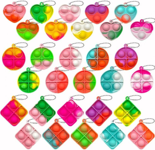 Wucifang Bags Mini Pop Fidget Spielzeug, 30-teiliges Set, green - Bild 1