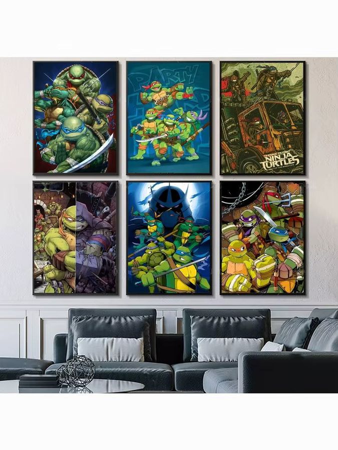 Beast Kingdom Anime-Poster Ninja T-Schildkröten im Vintage-Stil als Wandkunst für dein Zuhause - Bild 7