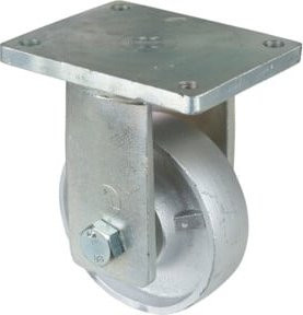 BS Schwerlastrolle RR110.C81.151 mit Schraubbefestigung aus Kunststoff in Silber - Bild 1